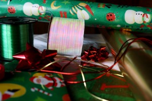 christmas wrapping supplies - free high resolution photo