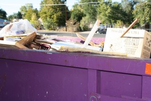 dumpster full of garbage - free high resolution photo