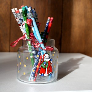 Holiday Pencils in Christmas Jar - free high resolution photo