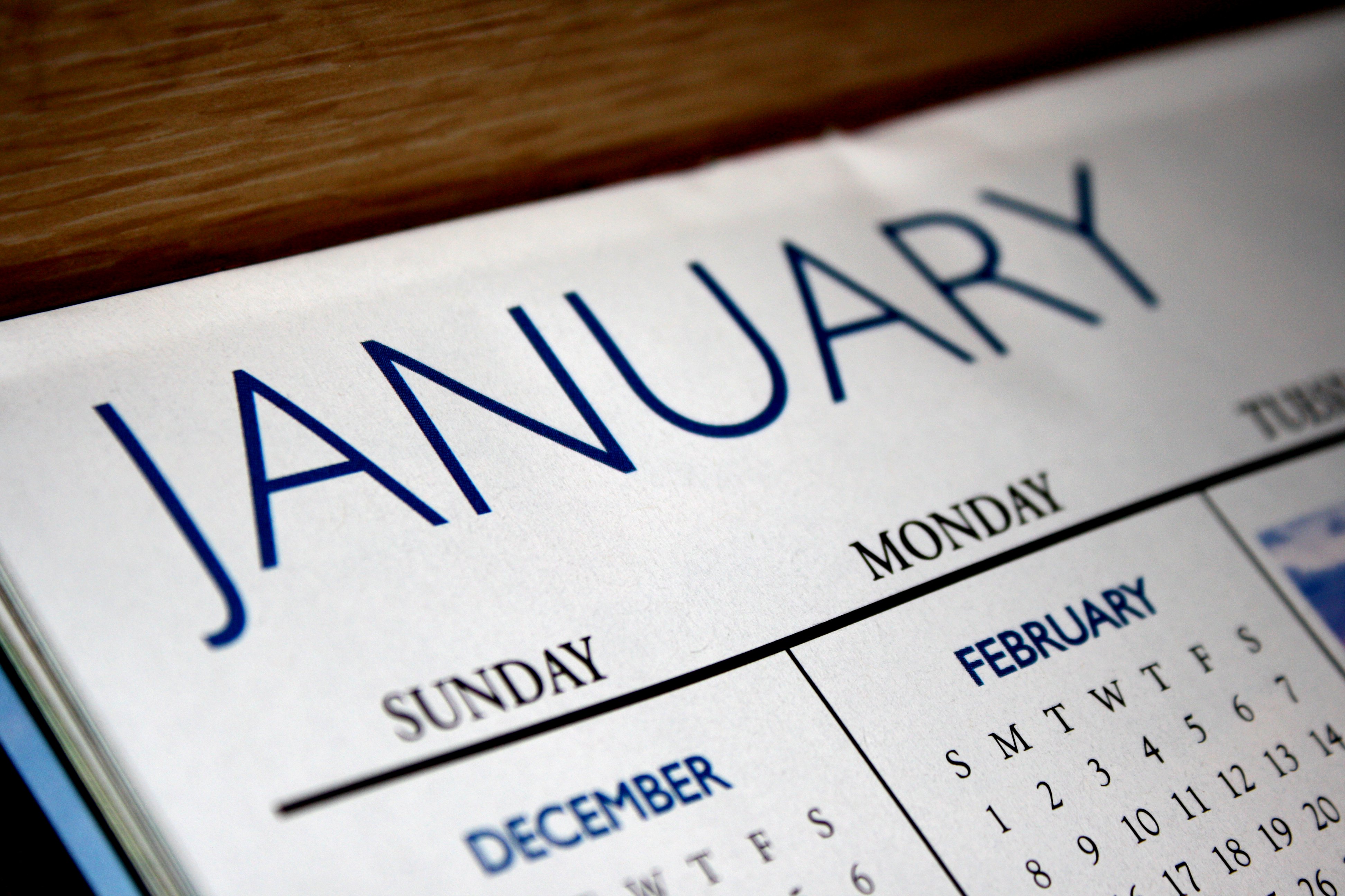 January Calendar Picture Free Photograph Photos Public Domain January Calendar Picture Free Photograph Photos Public Domain