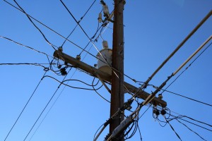 Phone and Power Lines - Free High Resolution Photo