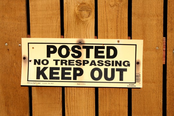 Posted Keep Out Sign - Free High Resolution Photo