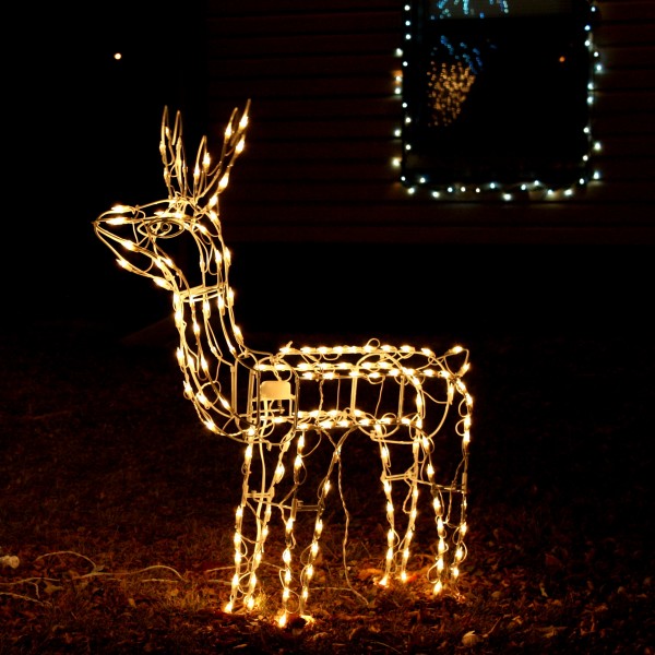 reindeer Christmas lawn ornament - free high resolution photo