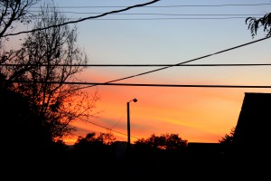 Sunset Seen Through Power Lines - Free High Resolution Photo