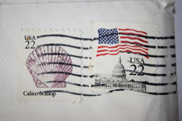 22 Cent Stamps Cancelled - Free High Resolution Photo