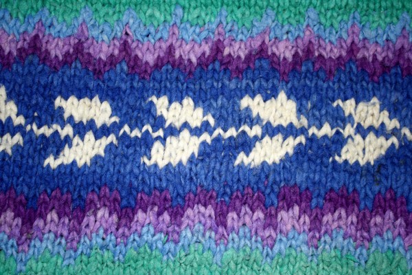 Blue Purple and Green Guatamalan Knit Texture - Free High Resolution Photo
