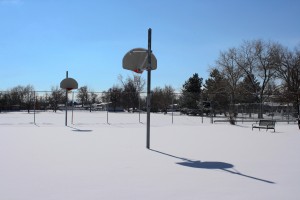 Snow Covered Outdoor Basketball Court - Free High Resolution Photo