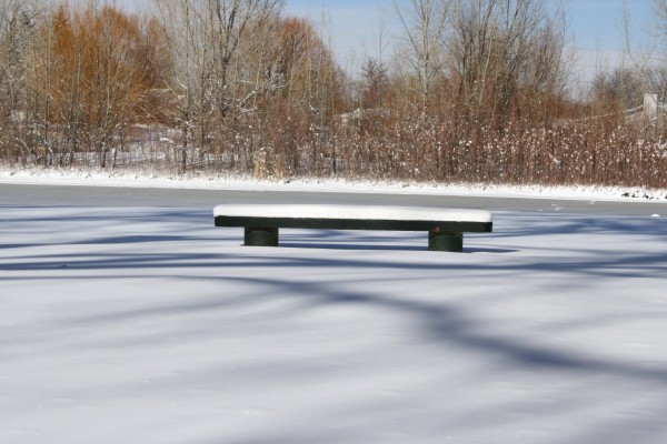 Snow Covered Park Bench - Free High Resolution Photo