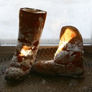 Snowy Boots by the Door - Free High Resolution Photo