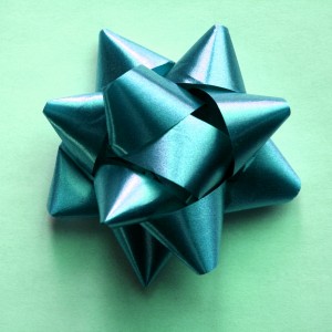 Teal Colored Bow - Free high resolution photo