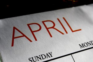 April Calendar - Free High Resolution Photo