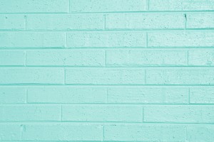 Aqua Green Painted Brick Wall Texture - Free High Resolution Photo