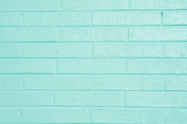 Aqua Green Painted Brick Wall Texture - Free High Resolution Photo