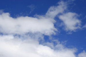Blue Sky with Fluffy White Clouds - Free High Resolution Photo