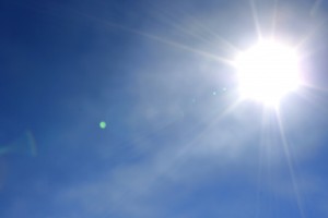 Bright Sun in Clear Blue Sky - Free High Resolution Photo