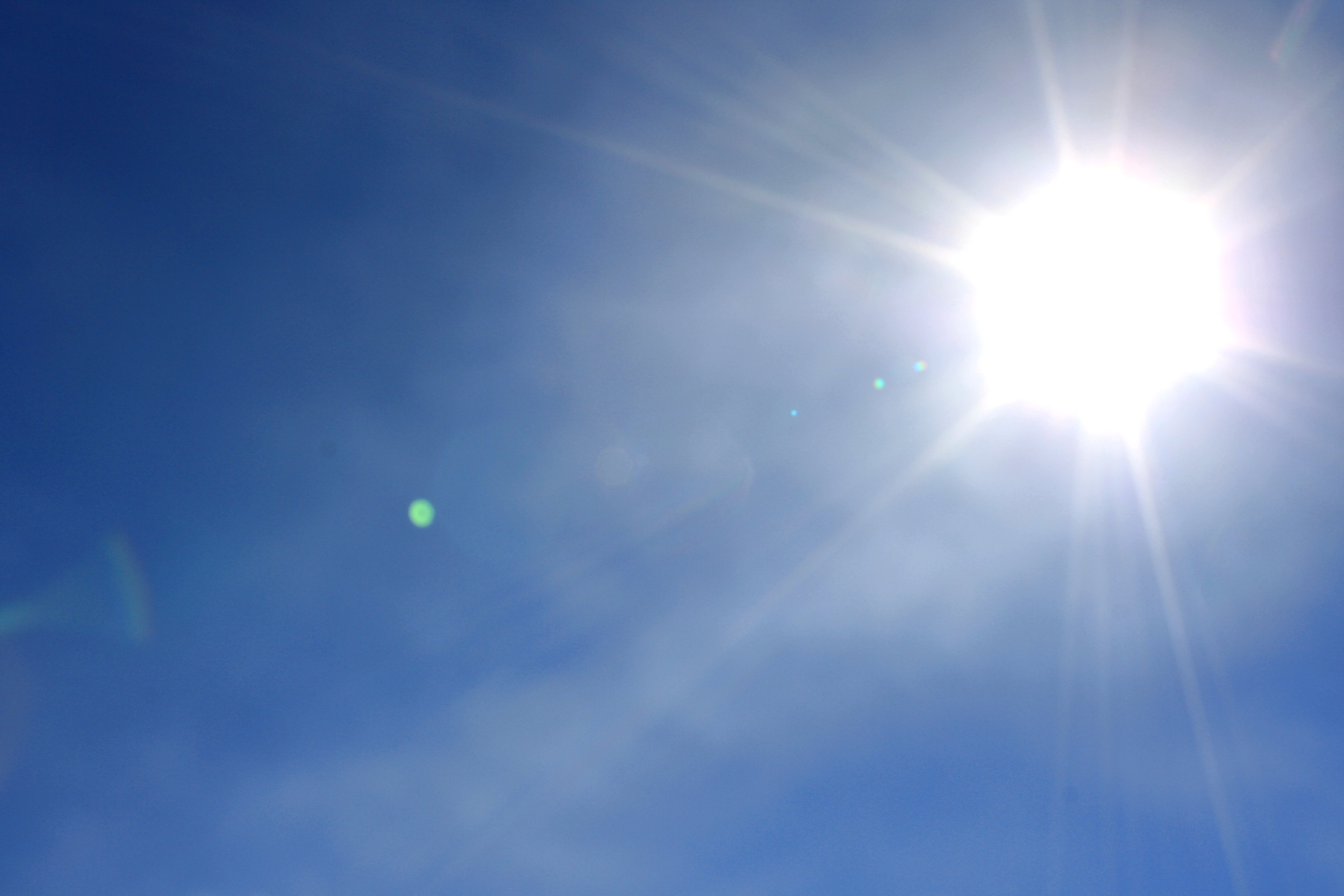 Bright Sun In Clear Blue Sky Picture Free Photograph Photos Public