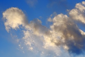Brilliant Blue Sky with White and Black Clouds - Free High Resolution Photo