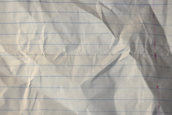 Crumpled Notebook Paper Texture - Free High Resolution Photo