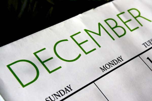December Calendar - Free High Resolution Photo