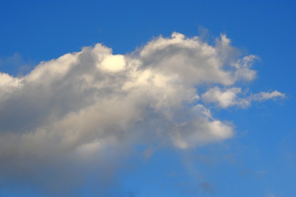 Fluffy Gray and White Clouds in Bright Blue Sky - Free High Resolution Photo