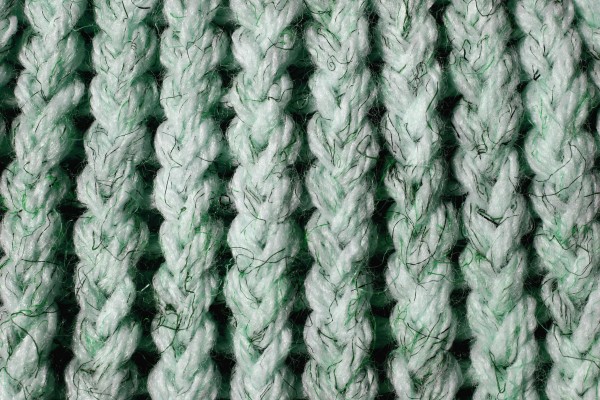 White and Green Knit Yarn Close Up Texture - Free High Resolution Photo