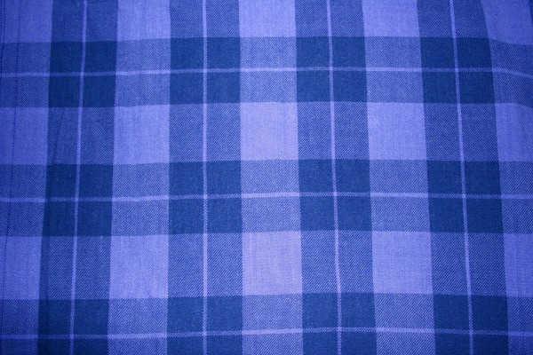 Indigo Blue Plaid Fabric Texture - Free High Resolution Photo