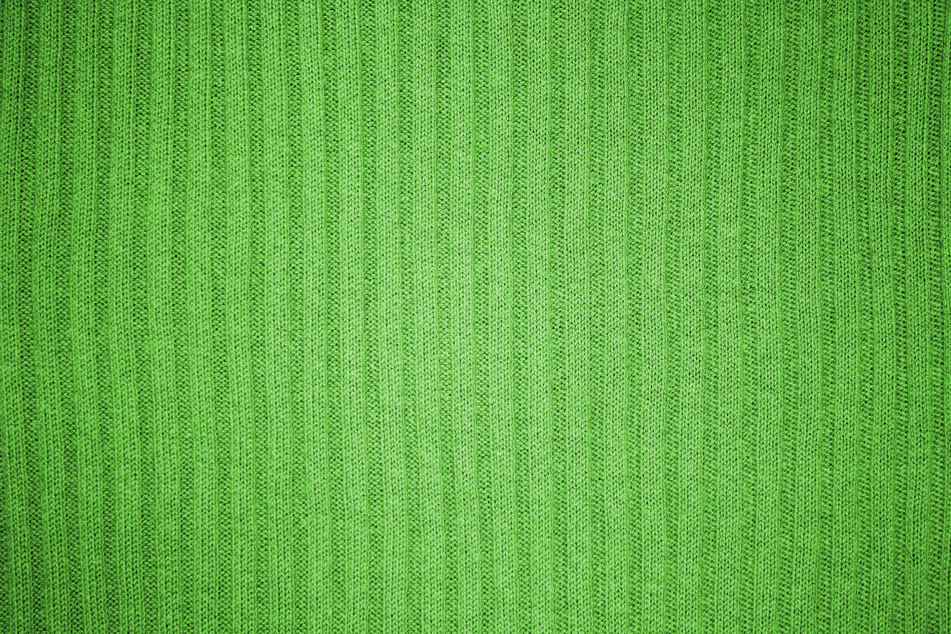 Lime Green Ribbed Knit Fabric Texture Picture