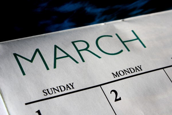 March Calendar - Free High Resolution Photo