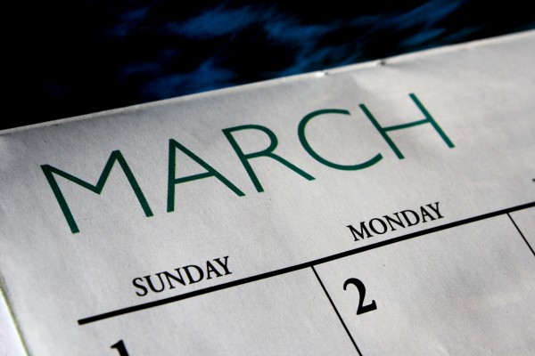 March Calendar - Free High Resolution Photo