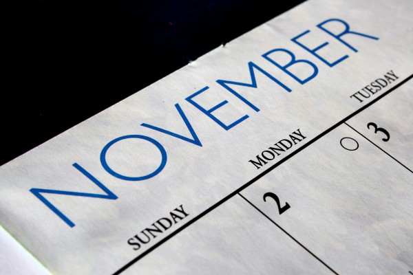 November Calendar - Free High Resolution Photo