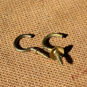 Old Brass Screw-in Hooks - Free high resolution photo