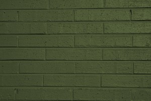 Olive Green Painted Brick Wall Texture - Free High Resolution Photo