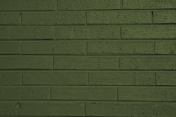 Olive Green Painted Brick Wall Texture - Free High Resolution Photo