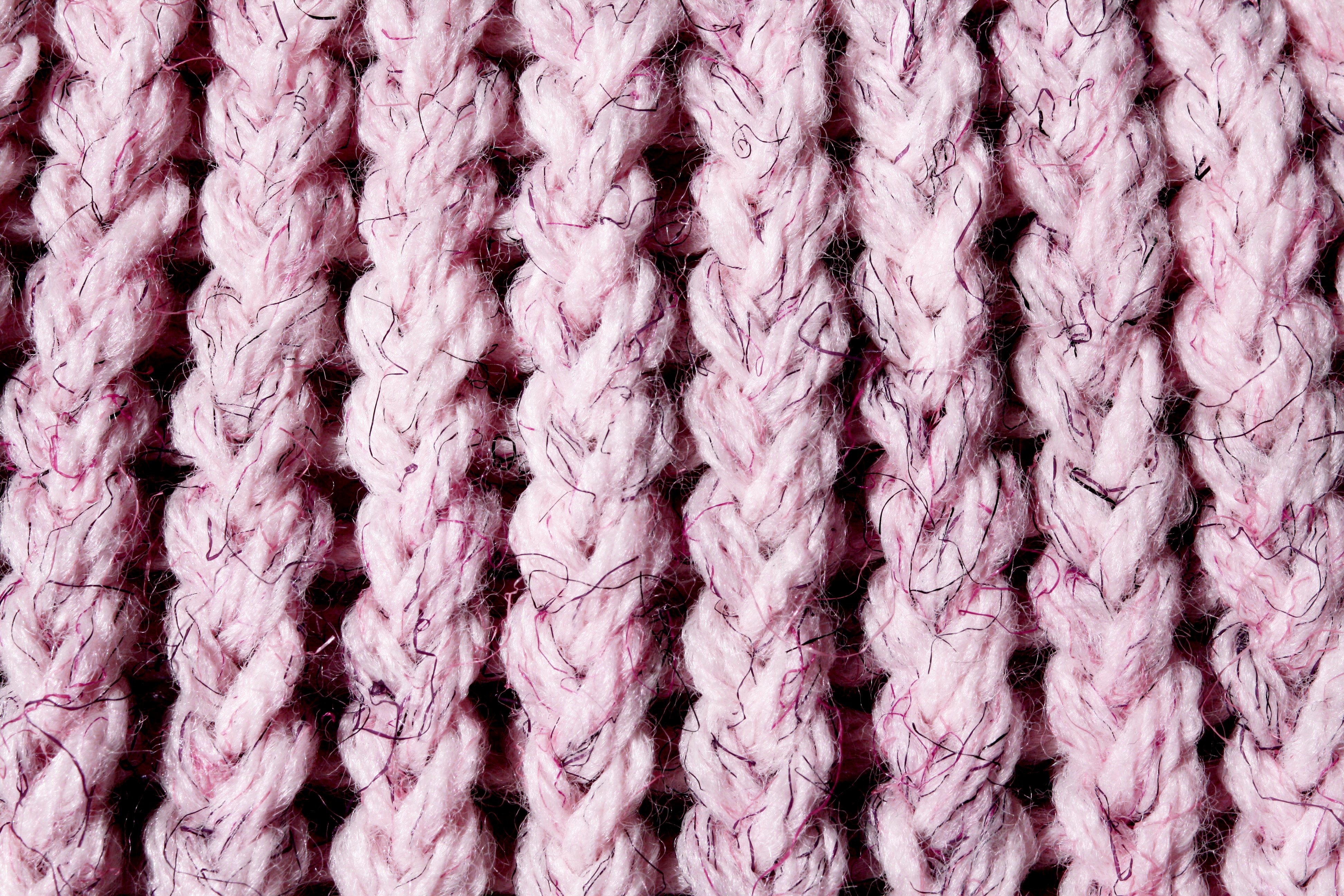 Knitting From Thick Soft Yarn Of Pink Color. Fragment Close-up. Textile  Background. Stock Photo, Picture and Royalty Free Image. Image 95849991.
