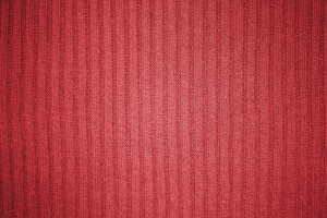 Red Ribbed Knit Fabric Texture - Free High Resolution Photo