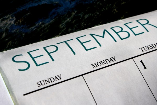 September Calendar - Free High Resolution Photo