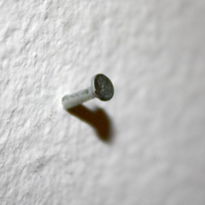 Small Nail Head Sticking out of Wall - Free High Resolution Photo