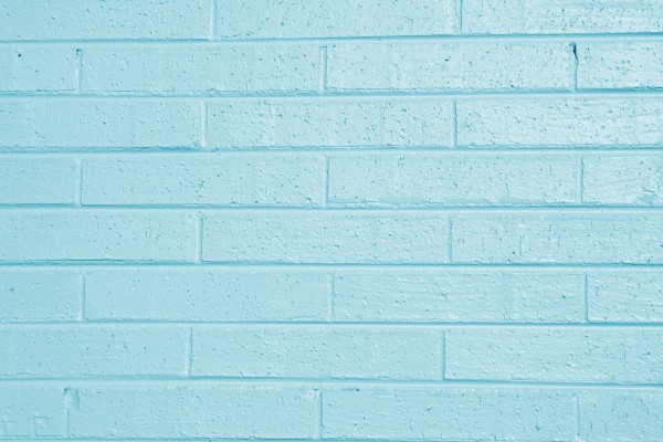 Teal Blue Painted Brick Wall Texture - Free High Resolution Photo