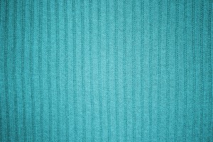 Teal or Turquoise Ribbed Knit Fabric Texture - Free High Resolution Photo