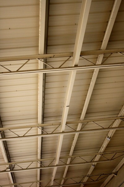 Underside of Metal Roof with Support Beams and Girders - Free High Resolution Photo