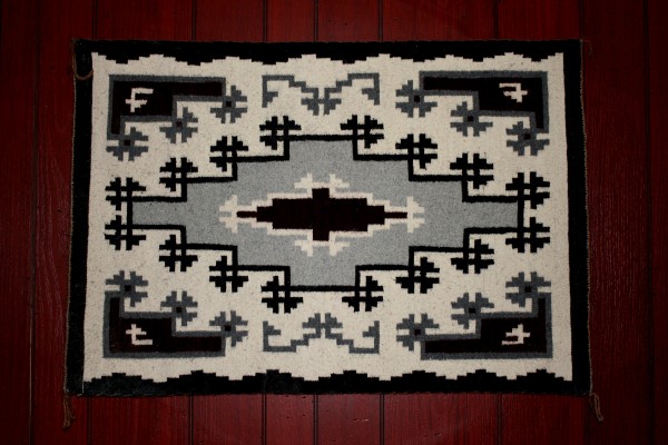 Black and White Navajo Rug - Free High Resolution Photo