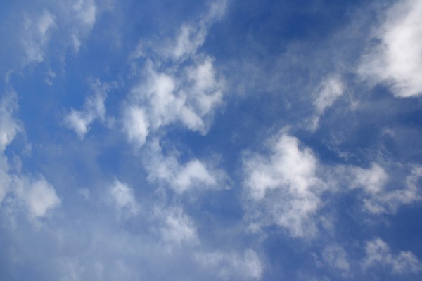 Blue Sky with White Clouds Texture - Free High Resolution Photo