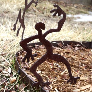 Crazy Dancing Man Rusted Metal Figurine - Free High Resolution Photo