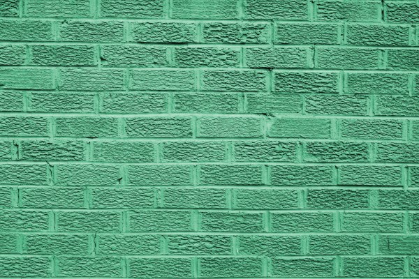Green Colored Brick Wall Texture - Free High Resolution Photo