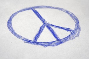 Hand Drawn Crayon Peace Sign - Free High Resolution Photo