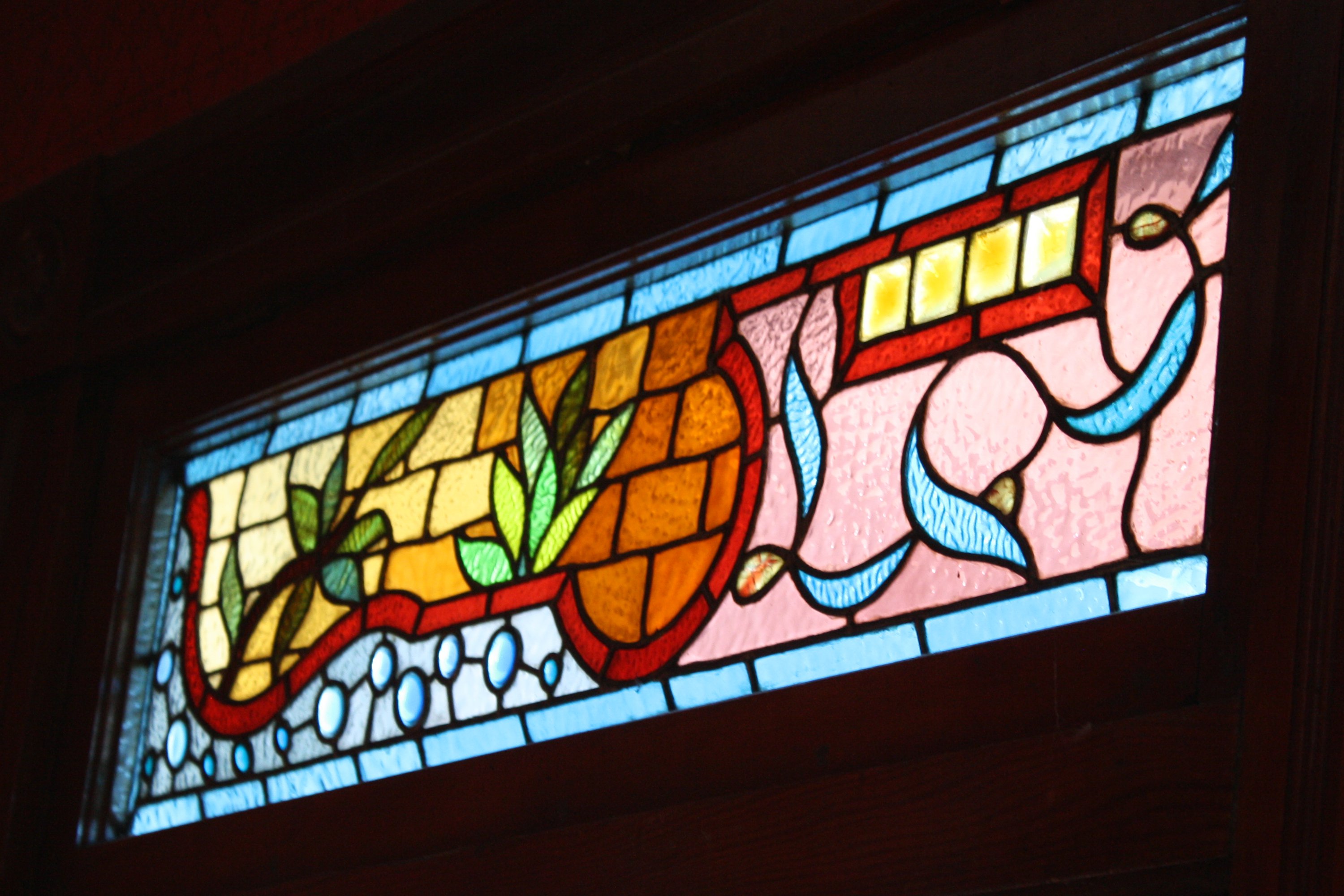 Stained Glass Transom Window Picture Free Photograph