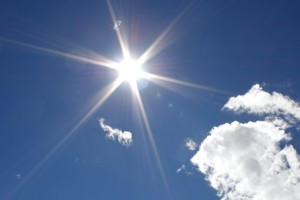 Sun in Blue Sky - Free High Resolution Photo