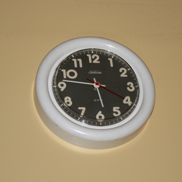 White Plastic Wall Clock - Free High Resolution Photo