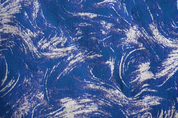 Fabric Texture with Blue Swirl Pattern - Free High Resolution Photo