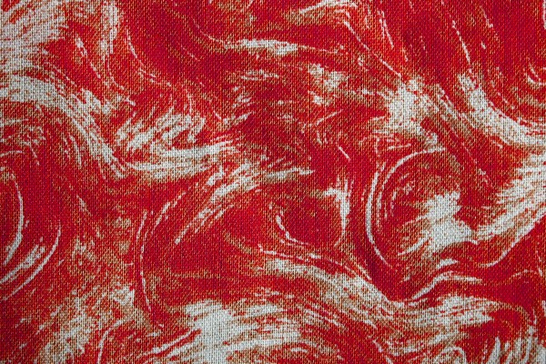 Fabric Texture with Red Swirl Pattern - Free High Resolution Photo